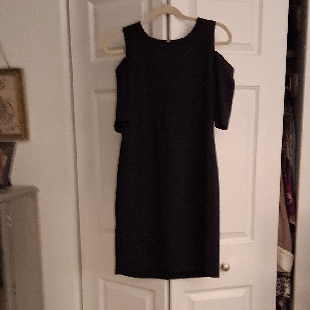 Michael Kors Chic Black Asymmetrical Dress